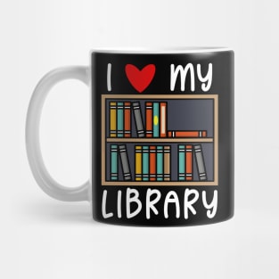 I Love My Library Mug